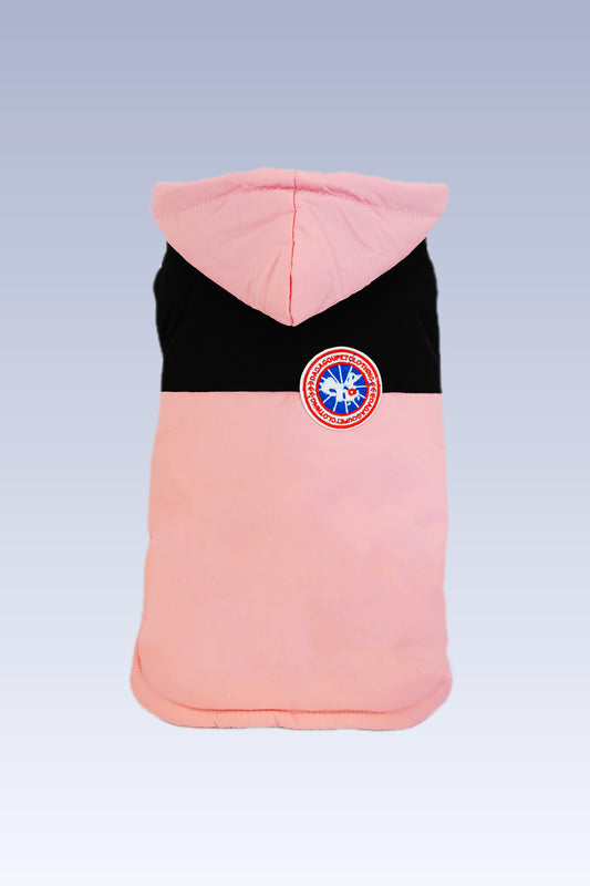 Chic Arctic Explorer Dog Parka – Blush Pink