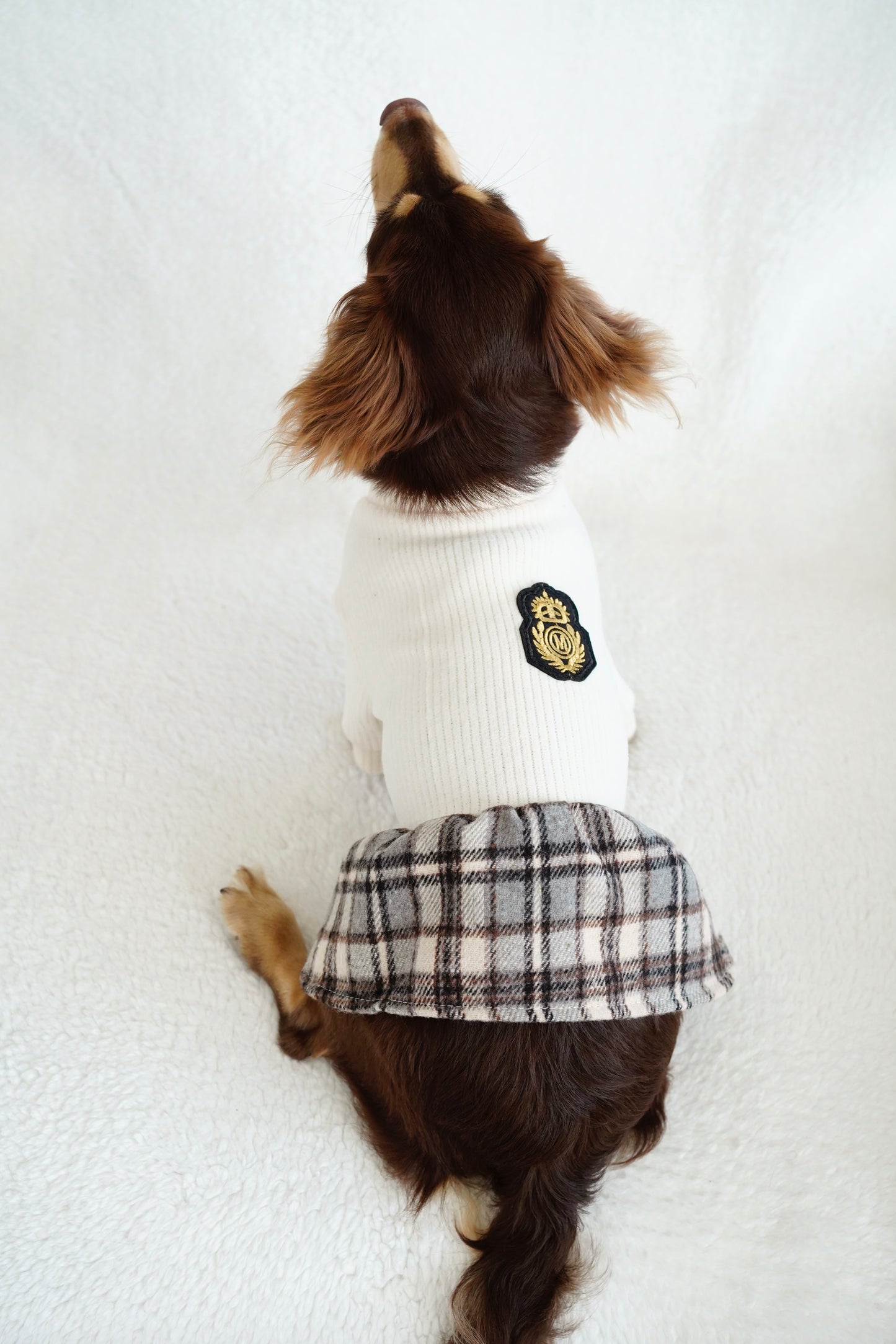 Chic Plaid Skirt & Sweater Set