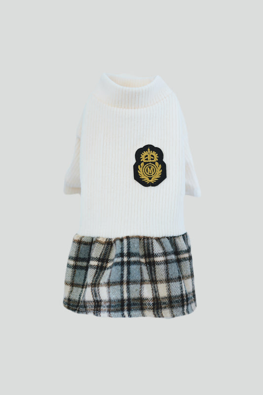 Chic Plaid Skirt & Sweater Set